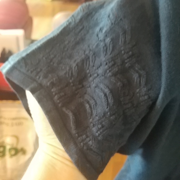 10/$10   Reitmans Blue Knit Cardigan 1X - Picture 2 of 7